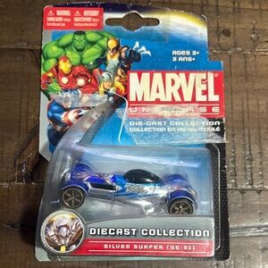2011 Marvel Maisto Diecast Silver Surfer Car
